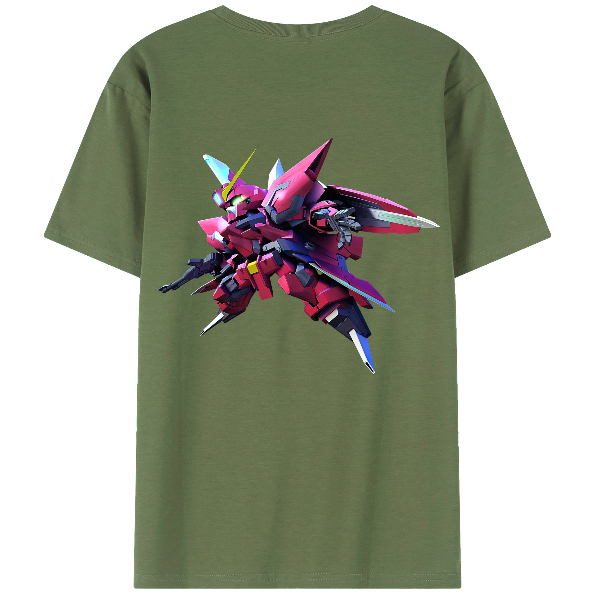 （画像用） 機動戦士ガンダム Mobile Suit Gundam 綿100％ メンズ半袖Tシャツ（バックプリント） 通気性
